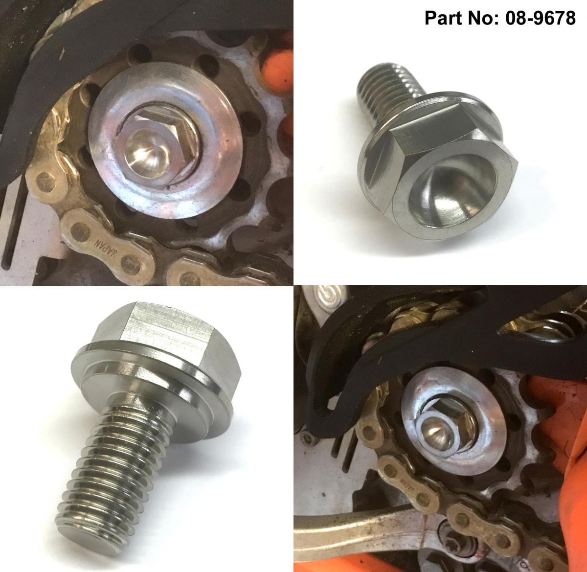 TITANIUM FRONT SPROCKET BOLT, 59033034044 KTM HUS / M10x1.5mm thumbnail 3