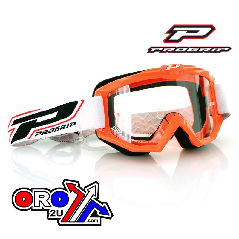 PROGRIP ATZAKI GOGGLE ORANGE WITH CLEAR LENS, PG3201 ORANGE image 1