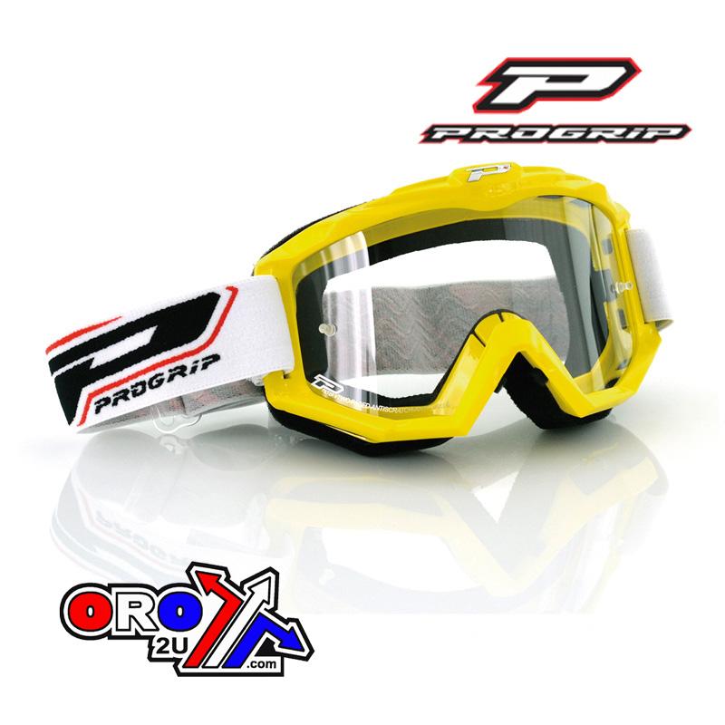 PROGRIP ATZAKI GOGGLE YELLOW WITH CLEAR LENS, PG3201 YELLOW image 1