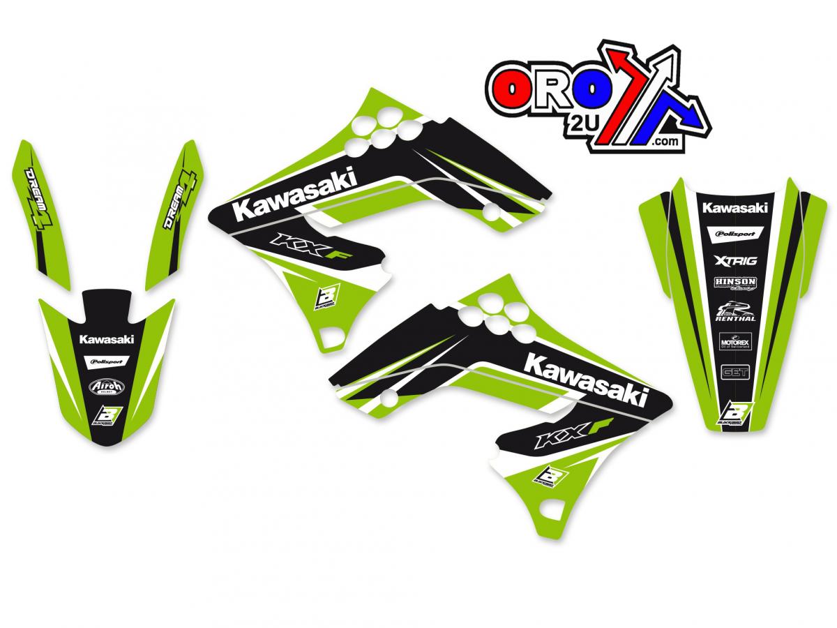 09-12 KXF250 DREAM 4 GRAPHIC, BLACKBIRD DECAL KIT 2418N thumbnail 3