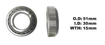 BEARING TAPER 30x51x15.2 OPEN, 99-3510 / 91015-KZ4-701, H-BE-101, !!! FOR KITS !!! 99-3510 thumbnail 5