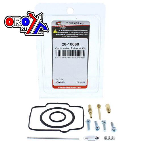 CABURETOR REBUILD KIT 1989 CR250R, ALLBALLS 26-10060 thumbnail 2