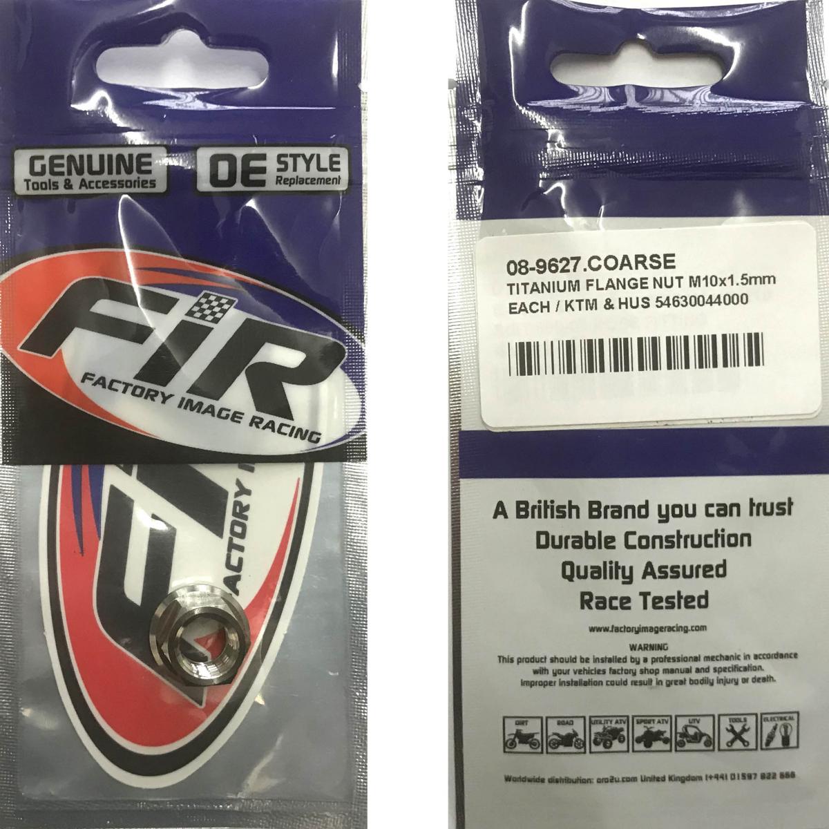TITANIUM M10X1.50mm FLANGE NUT, EACH / KTM & HUS 54630044000 thumbnail 3