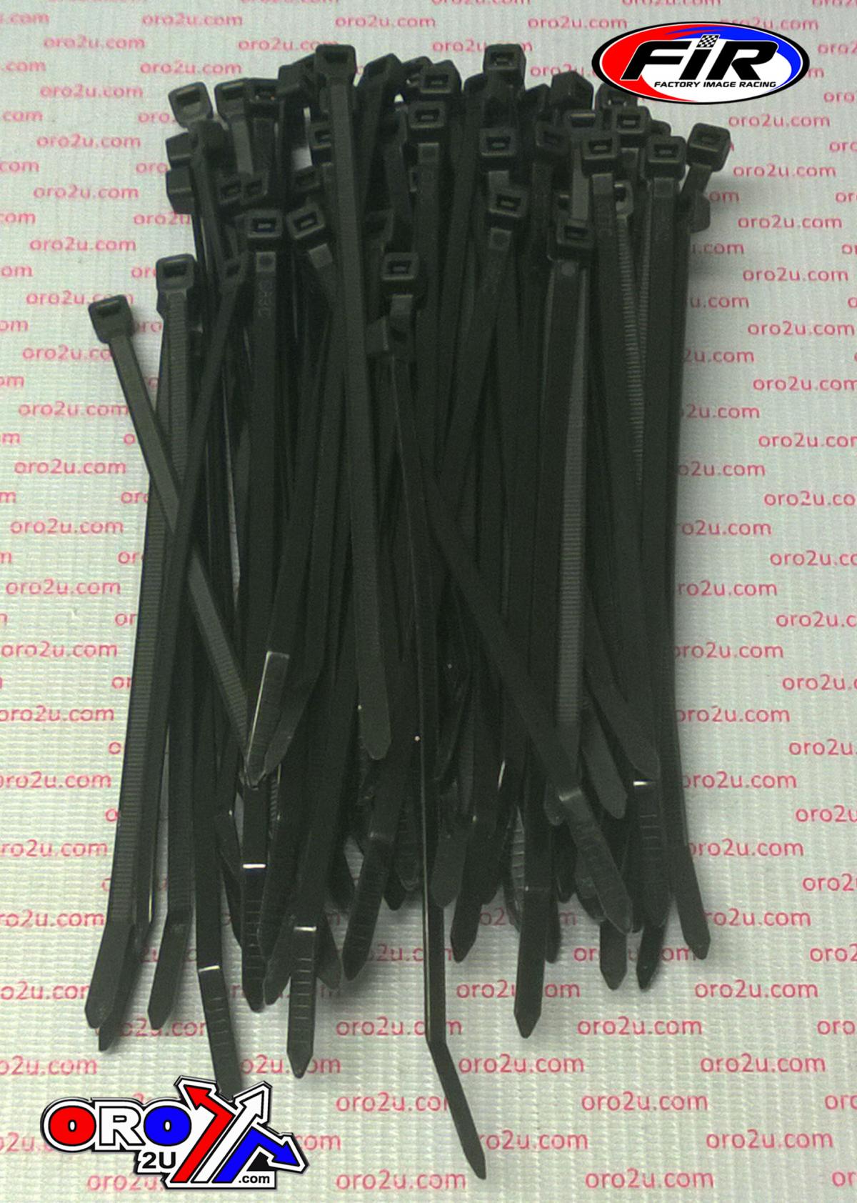 NYLON CABLE ZIP TIES - BLACK, 160mm x 4.8mm - PACK OF 100 thumbnail 4