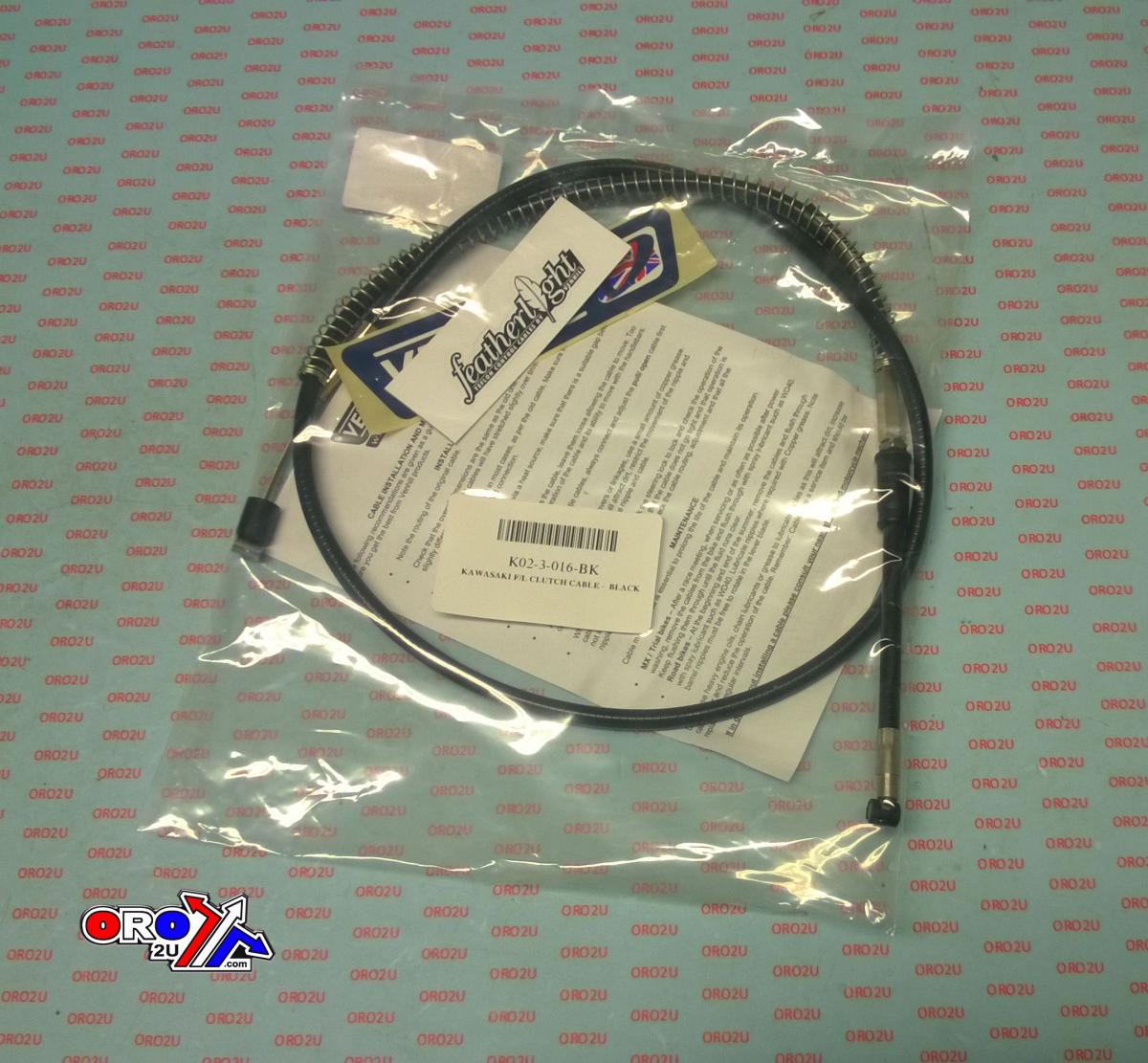 CABLE CLUTCH F/L KAWASAKI KX/KDX 250 1982, VENHILL K02-3-016-BK KAWASAKI thumbnail 2