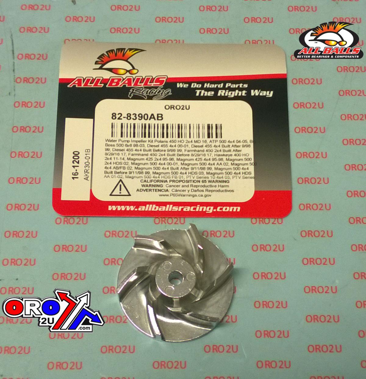 WATERPUMP IMPELLER POLARIS, ALLBALLS 16-1200 thumbnail 2