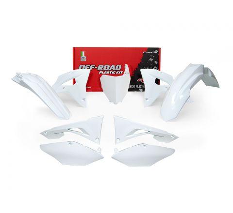 PLASTIC KIT 6PC 19-20 CRF250/450RX, WHITE RTECH R-KITCRF-BN0-601 image 1