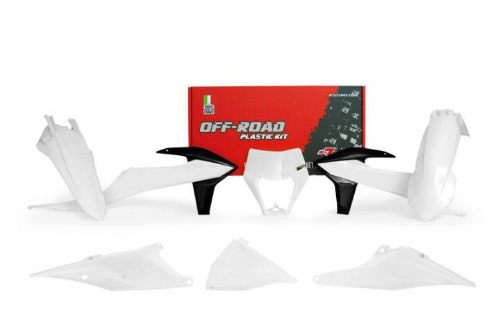 PLASTIC KIT/6 2020-23 EXC/EXC-F WH/WH/BK, RTECH R-KITKTM-BN2-520, ERZBERGRODEO image 1