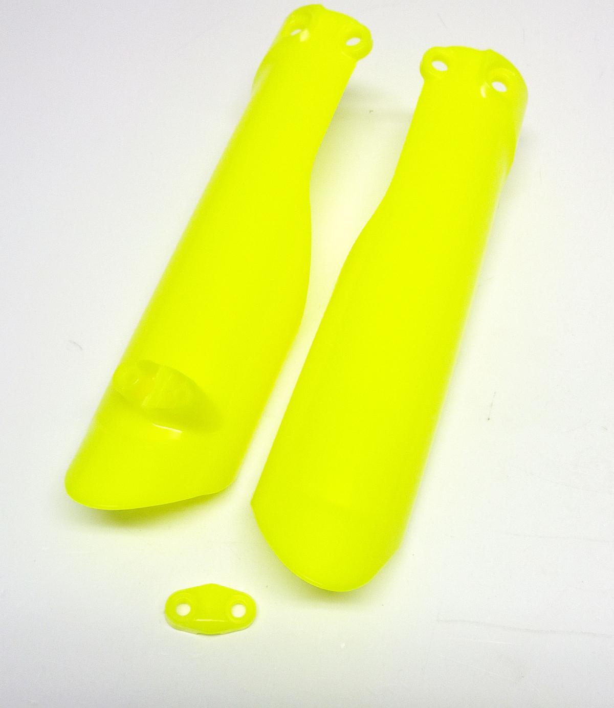 LOWER FORK GUARDS 19-25 KTM SX65, TC65 19-25, NEON YELLOW, RTECH R-PSKTMGF1965 thumbnail 2