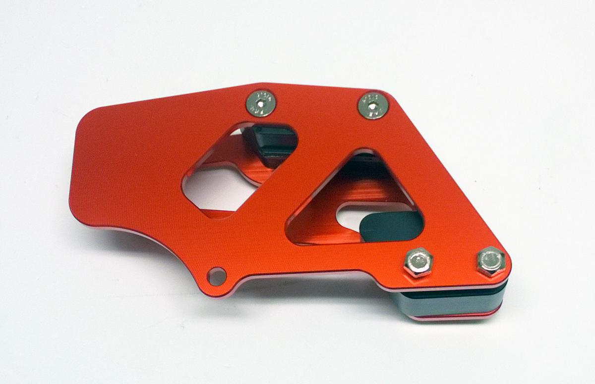 CHAIN GUARD WITH BLOCK, MX-03422OR ORANGE image 1