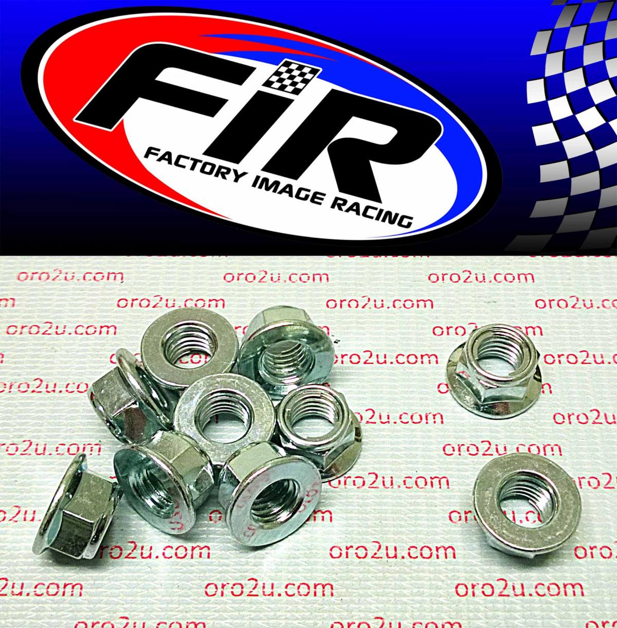 M6 x 1.00mm FLANGE LOCK NUT, PACK OF 10 thumbnail 2