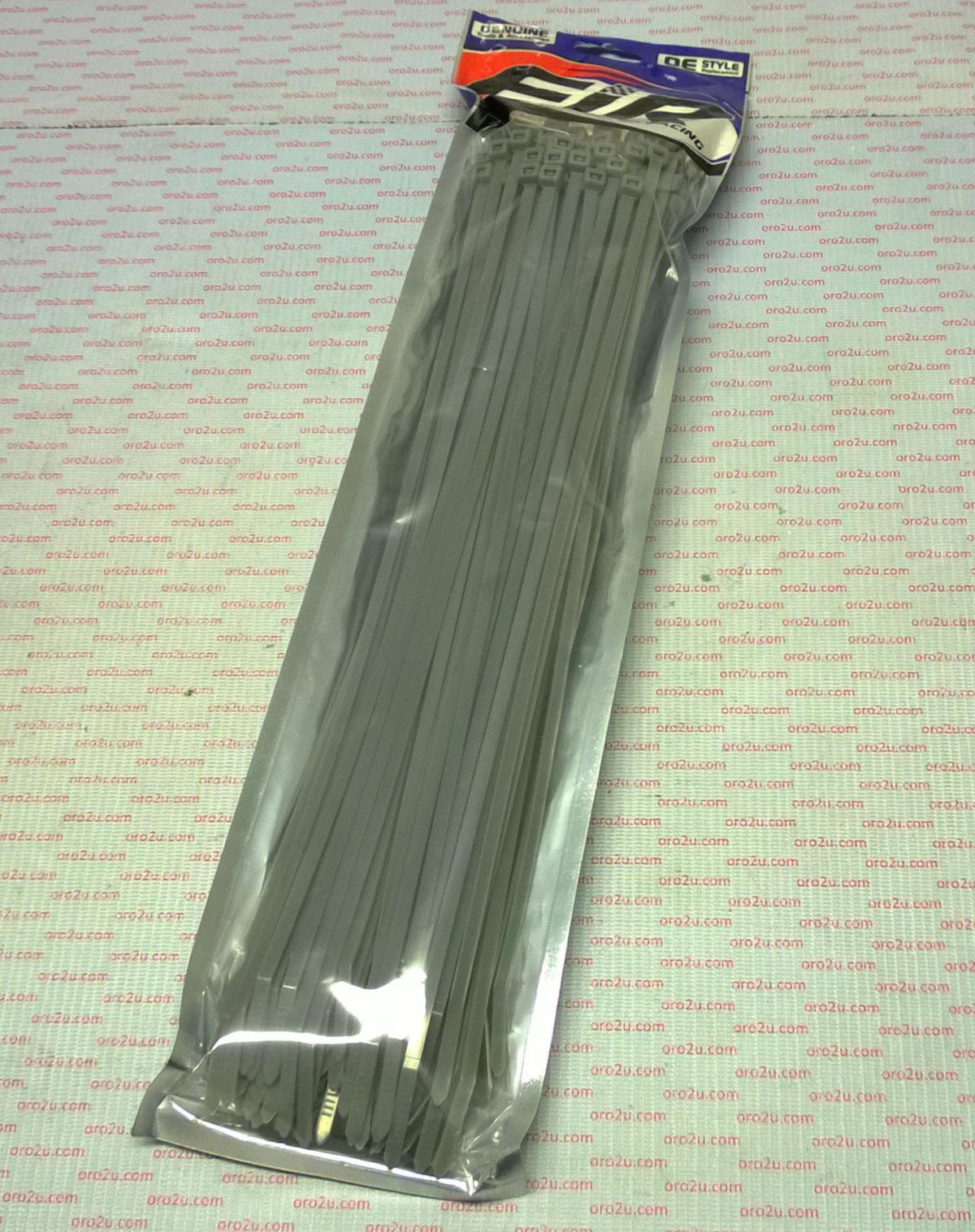NYLON CABLE ZIP TIES - SILVER, 370mm x 4.8mm - PACK OF 100 thumbnail 4