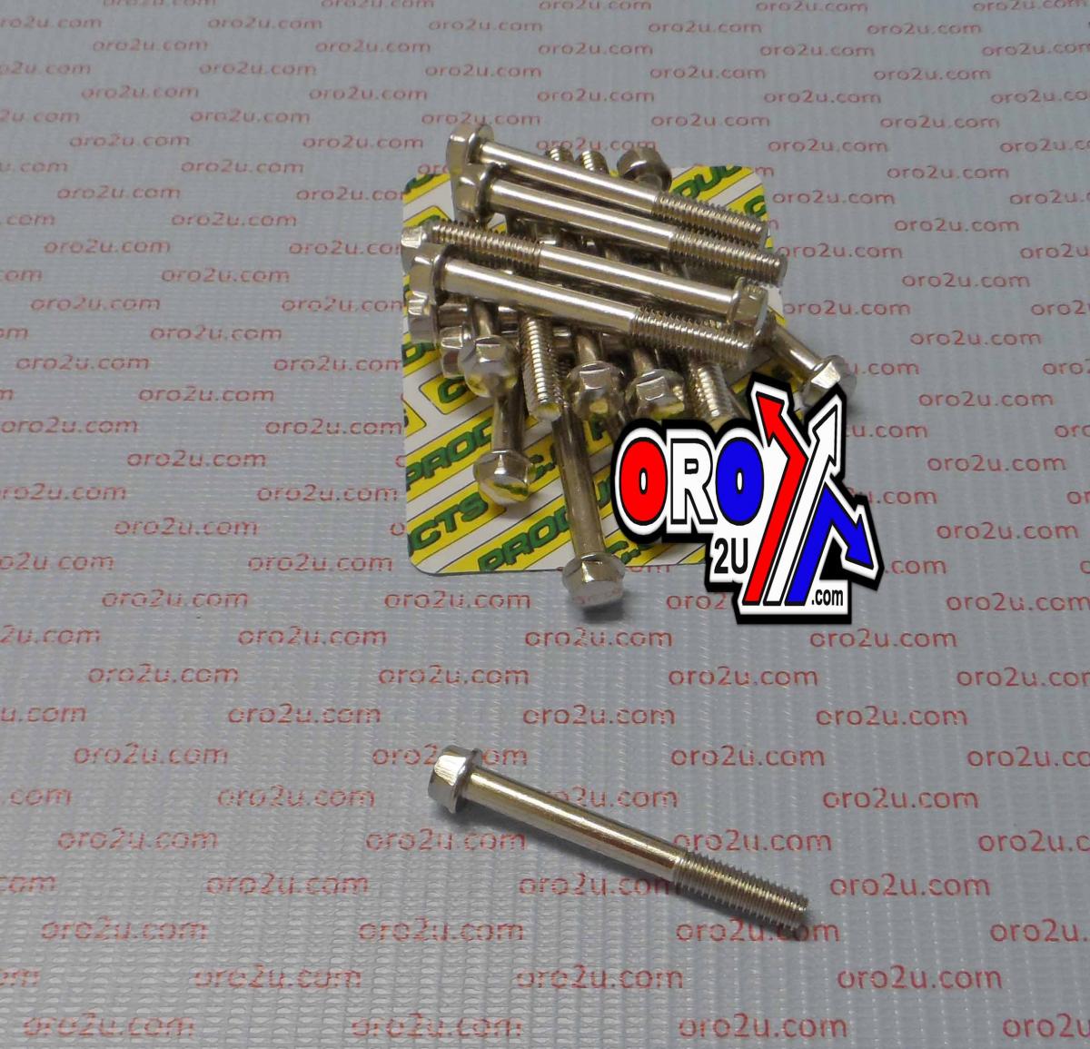 M6 x 50mm FLANGE BOLT, PACK OF 20, 8mm HEX thumbnail 2