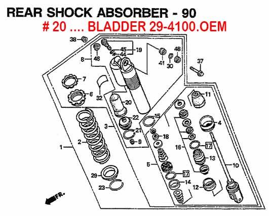 BLADDER SHOWA 49x96mm RCU, 52451-KS7-831, HKA42-296-Y0 thumbnail 2