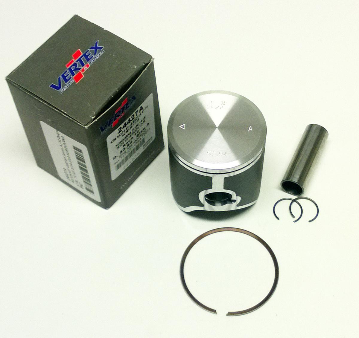 PISTON KIT VERTEX 54.0 C KTM EXC/SX/XC-W 125 01-22, VERTEX 24427C GAS GAS/HUSKY 12 DEGREE HEAD SR image 1