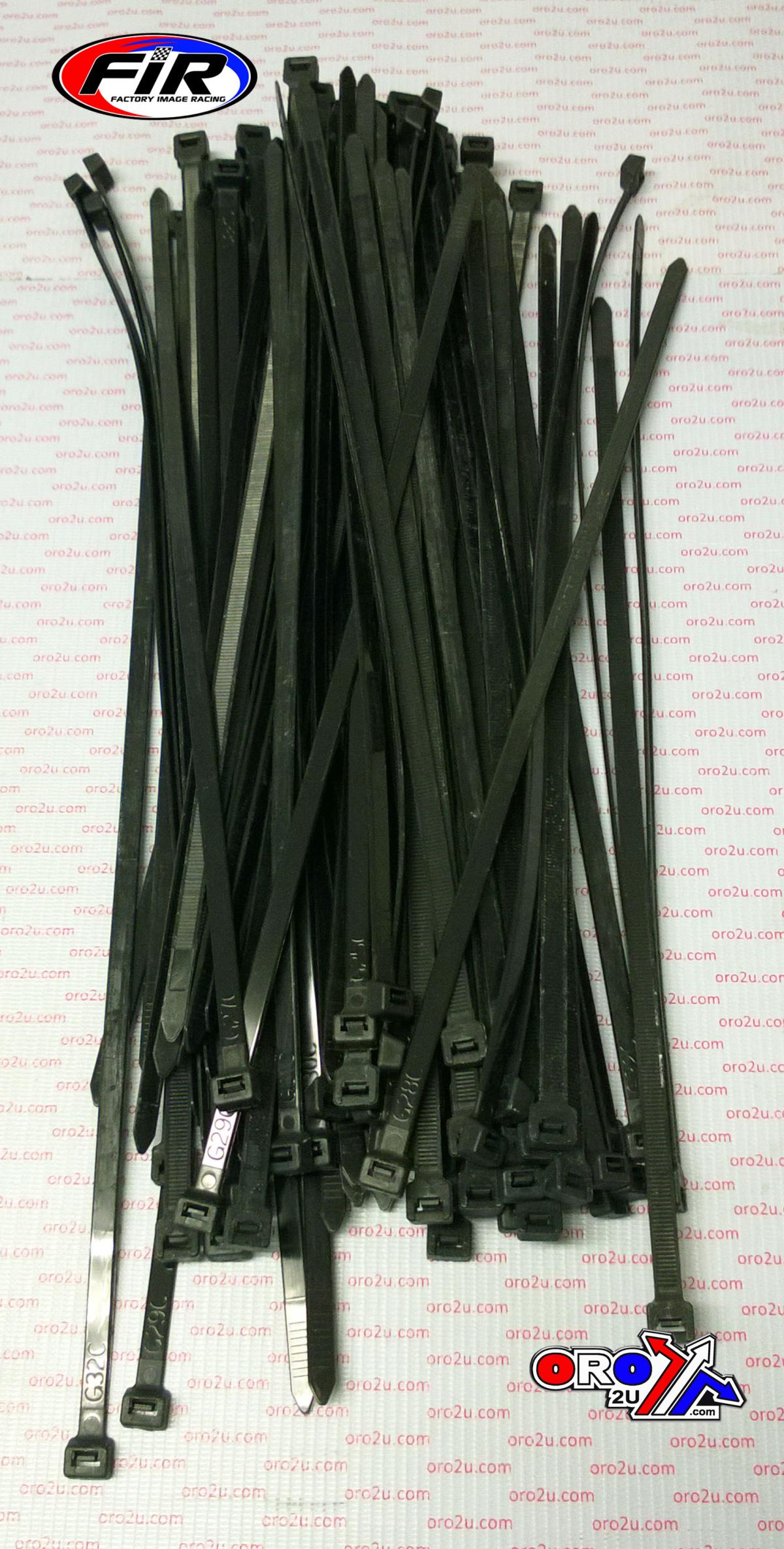 NYLON CABLE ZIP TIES - BLACK, 370mm x 7.6mm - PACK OF 100 thumbnail 2