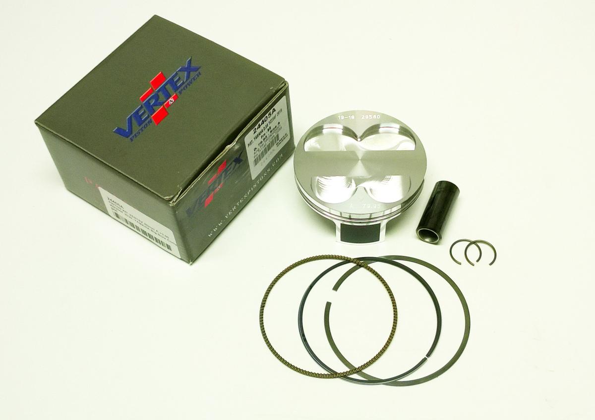 PISTON KIT VERTEX 80.0 A YAMAHA WR/YZ 250 19-22, VERTEX 24405B OS+3:00 BIG BORE COMPR 13.8:1 image 1