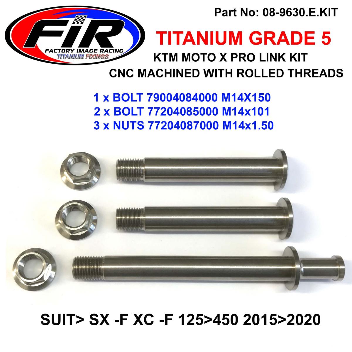 TITANIUM GR5 KTM PRO LINKAGE KIT, SX -F XC -F 125>450 2015>2020 image 1