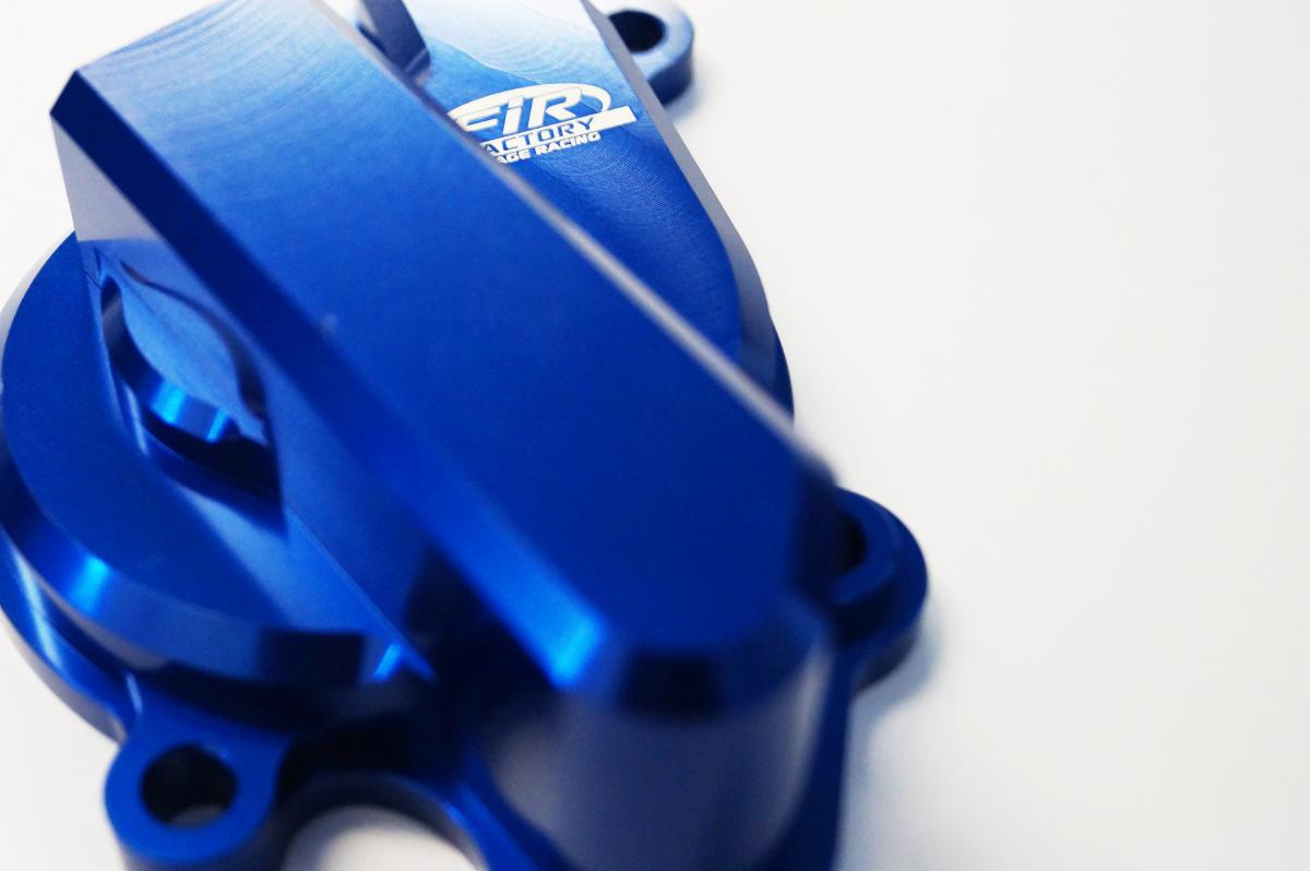WATER PUMP COVER 14-19 SHERCO, FIR ASWPC-17, BILLET ALLOY BLUE, STANDARD WATER PUMP COVER thumbnail 2