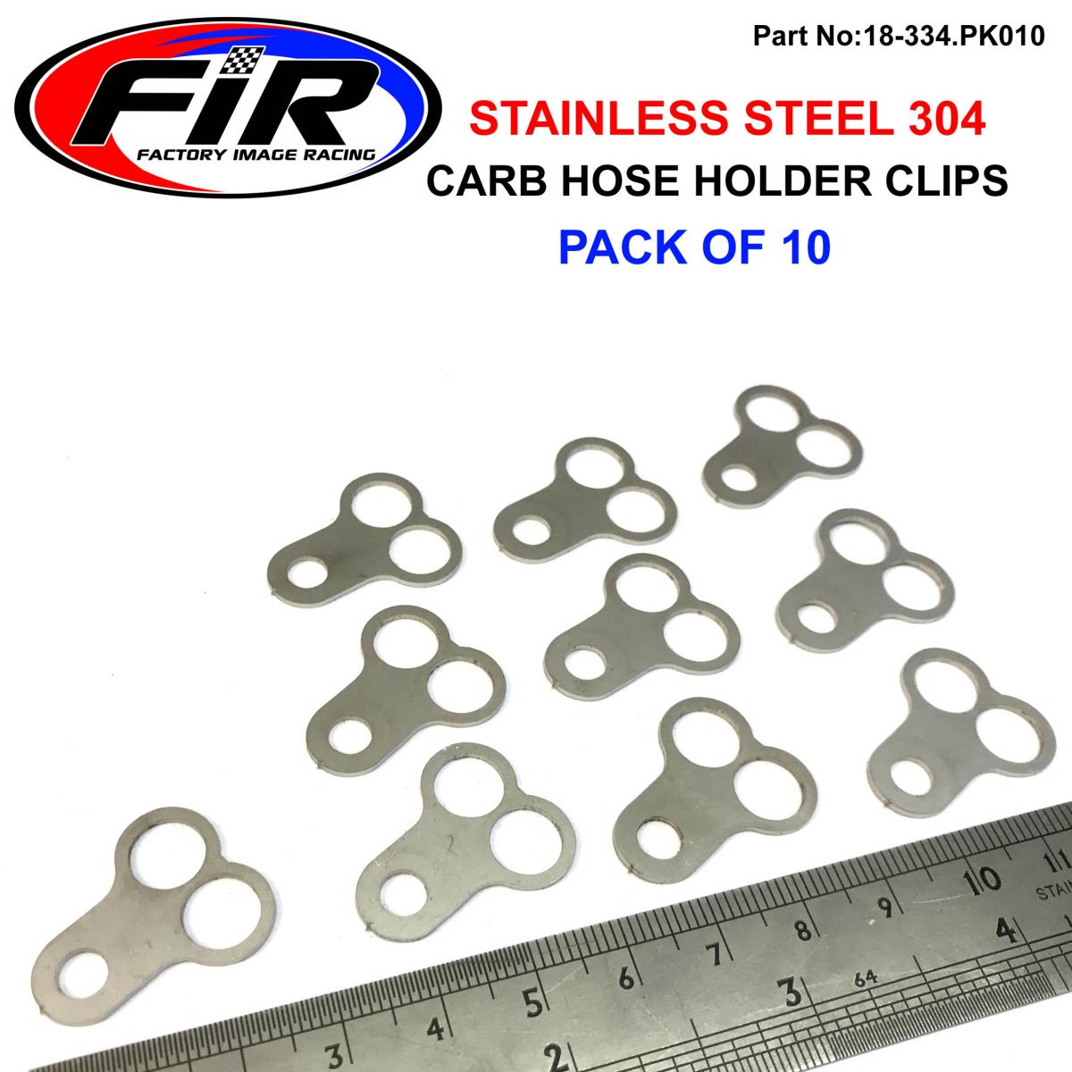 CARBURETOR HOSE HOLDER CLIP, TWIN HOLE / SUIT 8mm PIPE PK10, / thumbnail 2