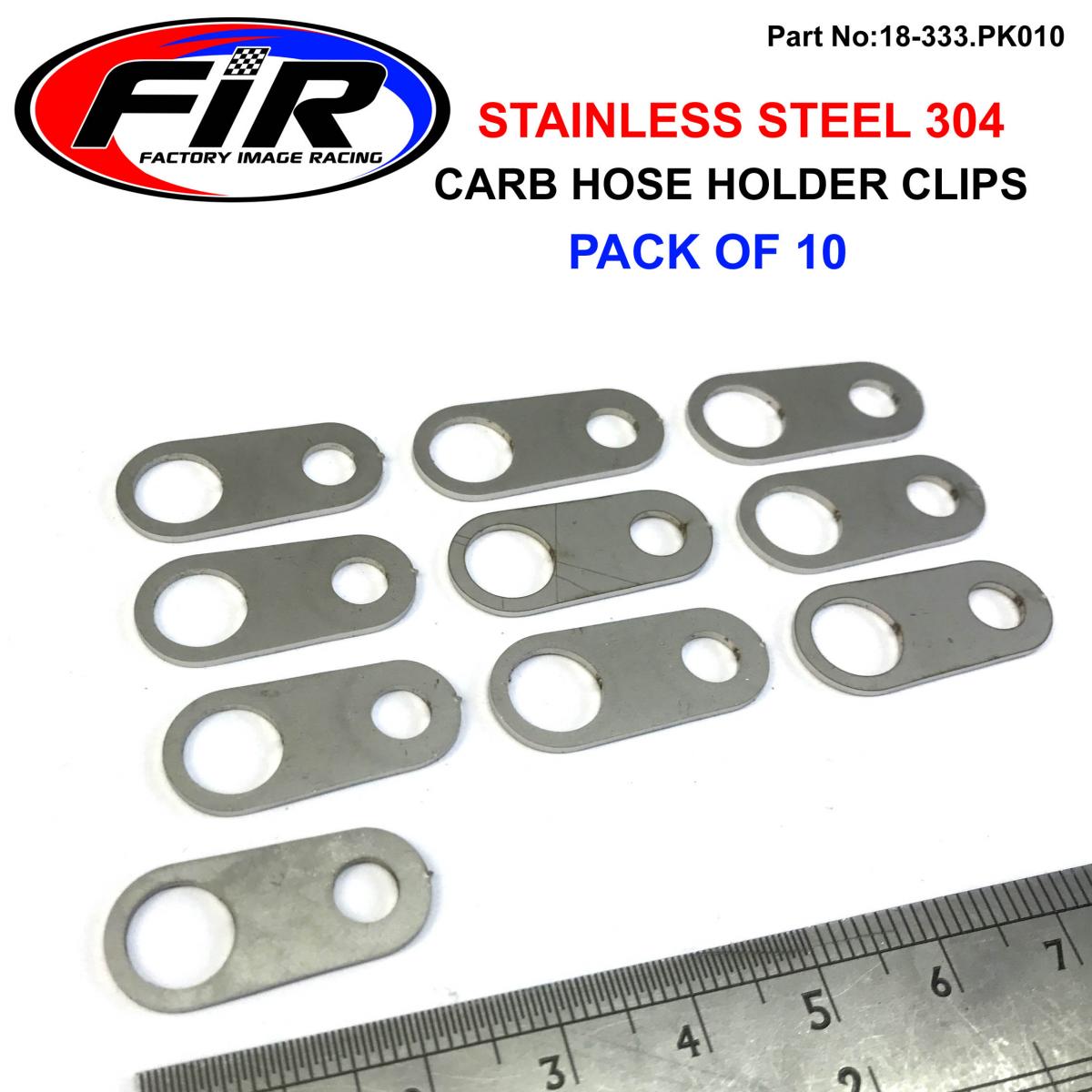 CARBURETOR HOSE HOLDER CLIP, SINGLE HOLE / SUIT 8mm PIPE PK10, / thumbnail 2