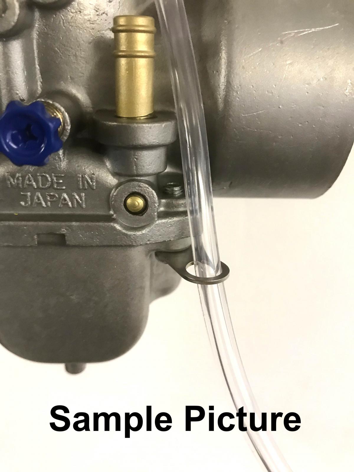 CARBURETOR HOSE HOLDER CLIP, SINGLE HOLE / SUIT 8mm PIPE PK10, / thumbnail 3