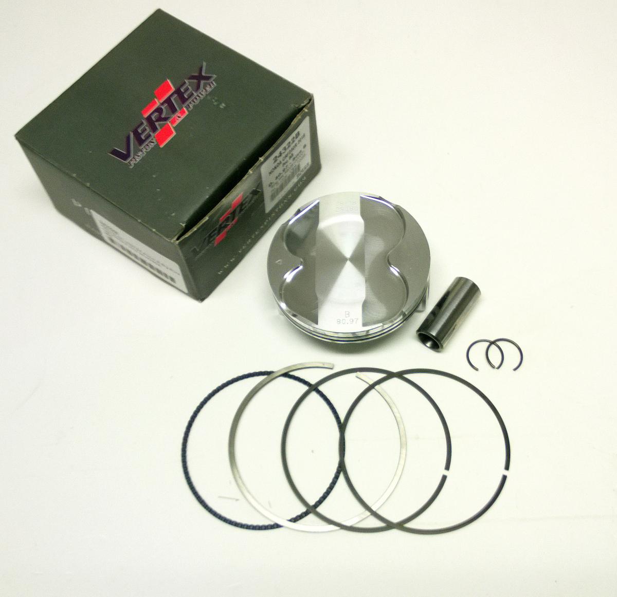 PISTON KIT VERTEX 81.0 A HONDA CRF 250 R/RX 18-22, VERTEX 24322A OS+3:00 BIG BORE COMPR 13,9:1 image 1