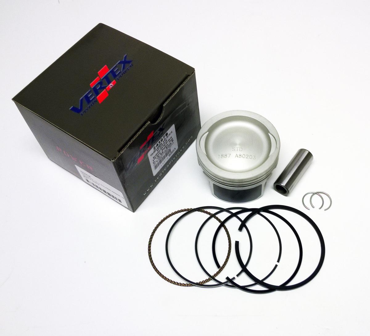 PISTON KIT VERTEX 80.0 B POLARIS RZR 800 09-14, VERTEX 24397B COMPR 10,2;1 CAST image 1
