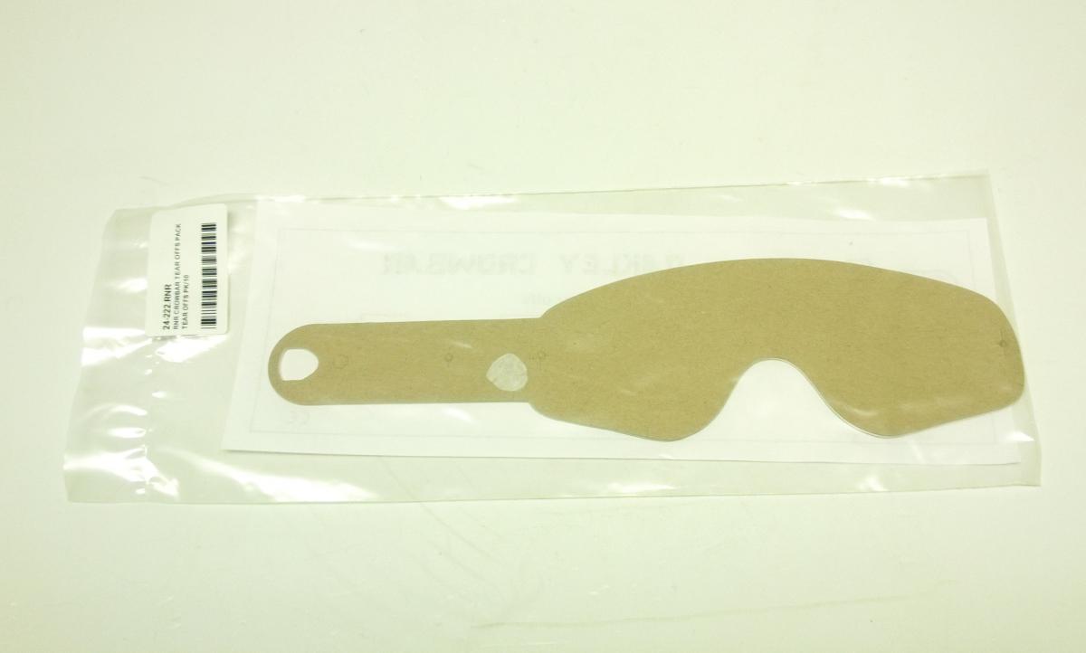 RNR CROWBAR TEAR OFFS PACK, TEAR OFFS PK/10, TP23, OAKLEY CROWBAR PATTERN thumbnail 2