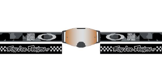 OAKLEY FRONT LINE TROY LEE DESIGN 2020, OA OO7087-52, CONFETTI STEALTH 2020, STEALTH, BLACK PRIZM LENS thumbnail 2