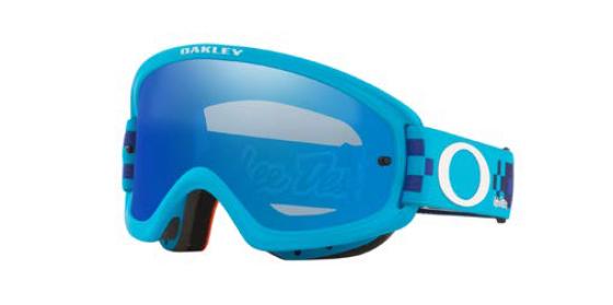 OAKLEY O FRAME 2.0 XS TLD CHECKERBOARD BLUE, OA OO7116-12, TROY LEE DESIGN 2020, BLACK ICE IRIDIUM LENS image 1