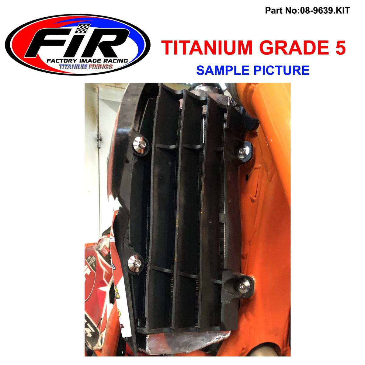 GR5 KTM RAD GUARDS FIXS PK8 TITANIUM, SX EXC SXF EXCF 16-2020 thumbnail 2