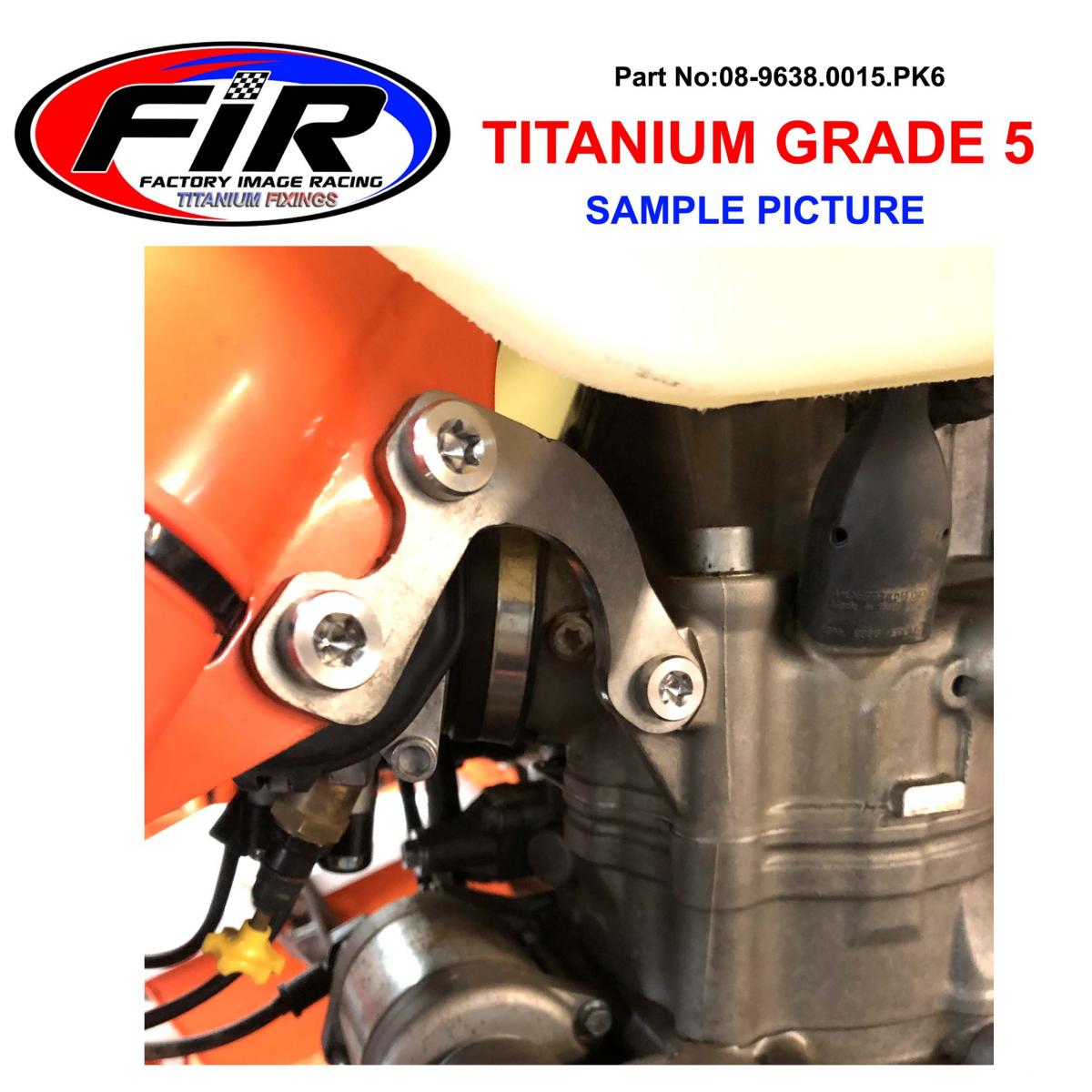 GR5 UPPER ENGINE BOLT KIT OF 6, KTM SCREW M8X15 TORX45 PK6, / 0035080156S thumbnail 5