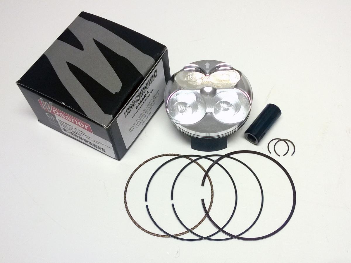 PISTON KIT 2020 KX250F Kawasaki 77.98mm, WOSSNER 8966DC image 1