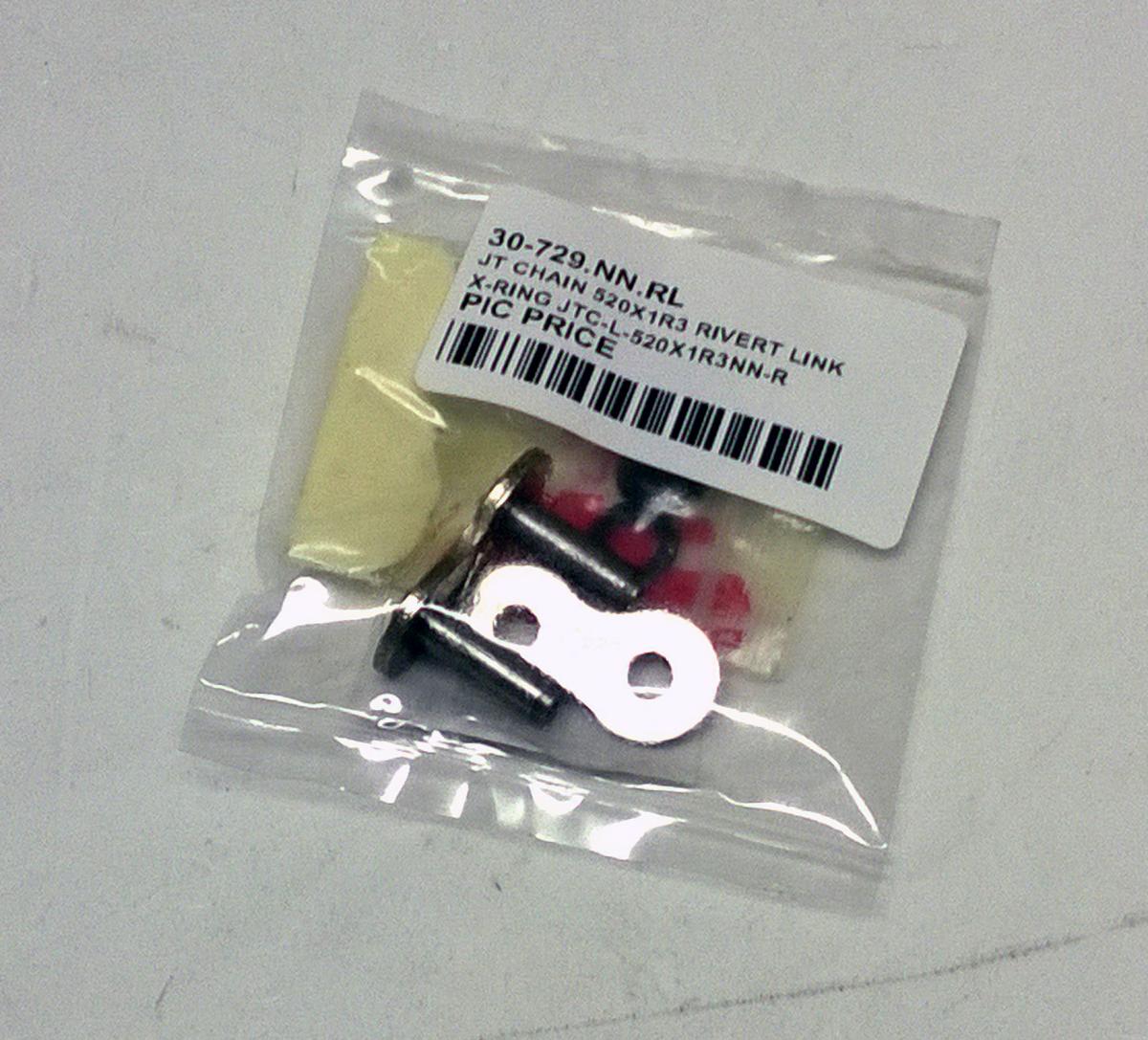 DRIVE CHAIN RIVET LINK X-RING 520X1R3 NICKEL JTCL520X1R3NNR thumbnail 2