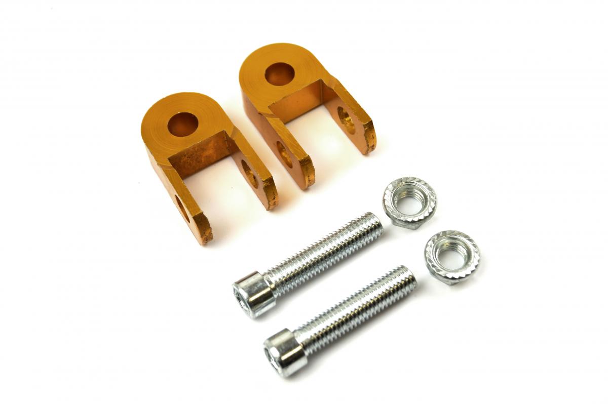 SHOCK ABSORBER HIGH EXTENSION RISER KIT WITH BOLT HARDWARE, GOLD thumbnail 2