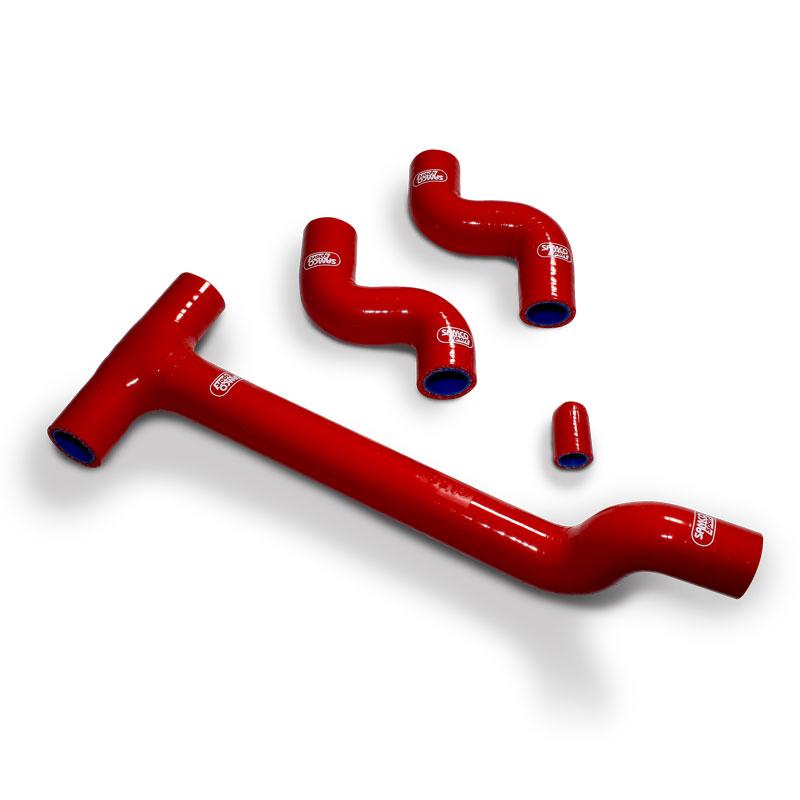 COOLANT HOSE 4 PIECE KIT RED 20-25 BETA 350 390 430 480 RR 4T THERMO BYPASS SAMCO BET-17-RD image 1