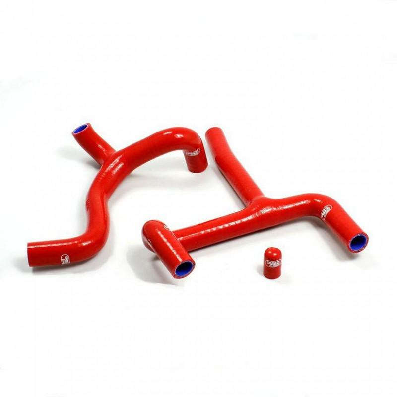 COOLANT HOSE 3 PIECE KIT RED 14-17 BETA 350 390 430 480 500 RR THERMO BYPASS SAMCO BET-8-RD image 1