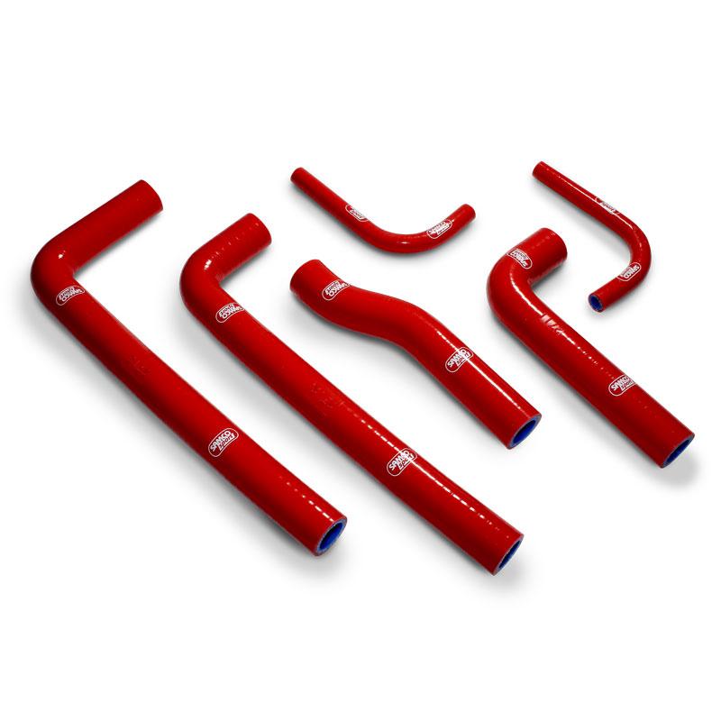 COOLANT HOSE 6 PIECE KIT RED 99-06 GAS GAS 125 200 250 300 EC SAMCO SPORT GAS-2-RD image 1