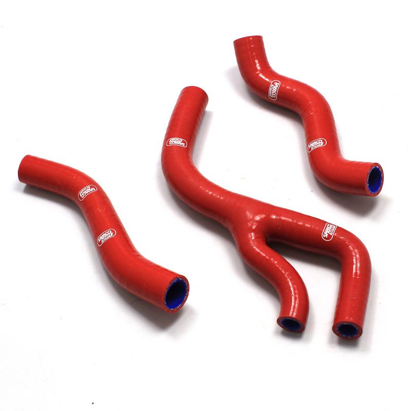COOLANT HOSE 3 PIECE KIT RED 98-99 HONDA 125 CR 125 R SAMCO SPORT HON-102-RD image 1