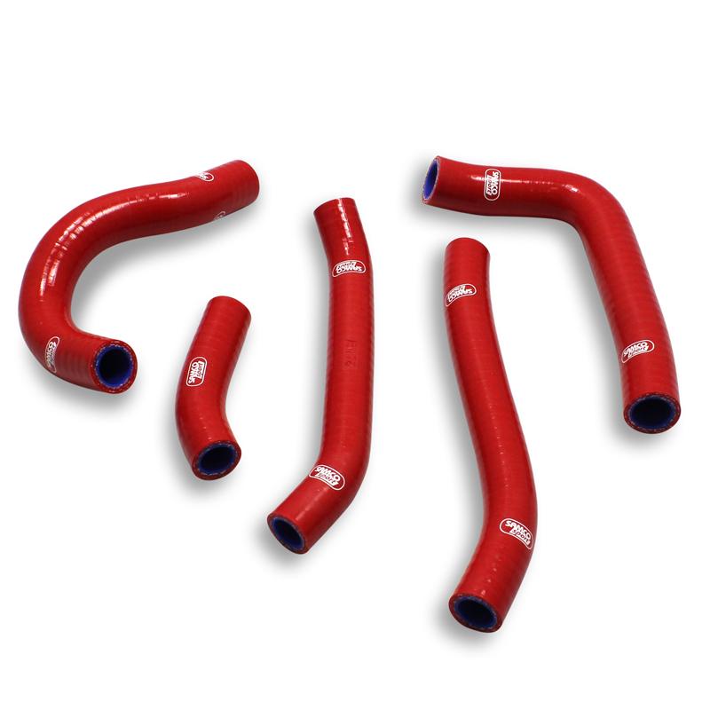 COOLANT HOSE 5 PIECE KIT RED 16-17 HONDA 250 CRF R OEM DESIGN SAMCO SPORT HON-104-RD image 1