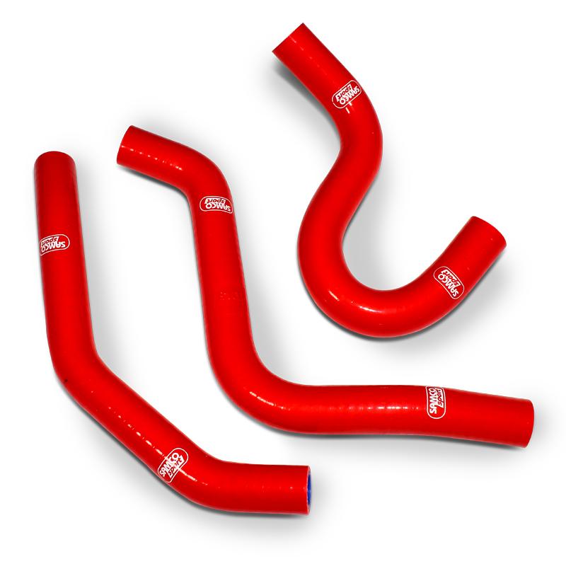 COOLANT HOSE 3 PIECE KIT RED 98-12 HONDA 80 CR SAMCO SPORT HON-20-RD image 1