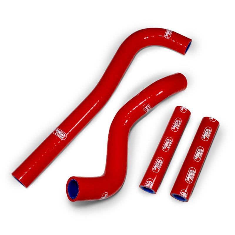 COOLANT HOSE 4 PIECE KIT RED 07-26 HONDA 150 CRF R SAMCO SPORT HON-33-RD image 1