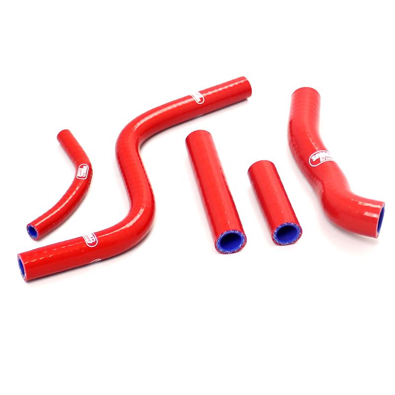COOLANT HOSE 6 PIECE KIT RED 88-91 HONDA 250 CR R SAMCO SPORT HON-45-RD image 1