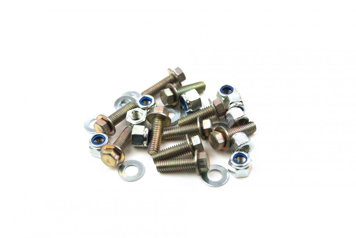 M6x20 C/BOLT & NYLOCK NUT image 1