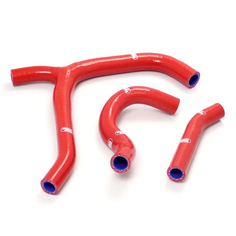 COOLANT HOSE 3 PIECE KIT RED 14-15 HONDA 250 CRF R SAMCO SPORT HON-87-RD image 1