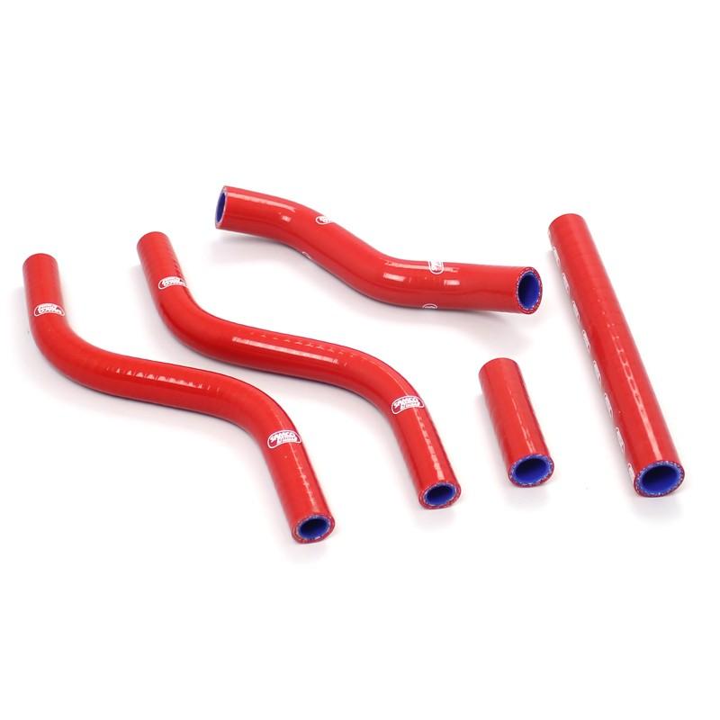 COOLANT HOSE 4 PIECE KIT RED 89 HONDA 125 CR R SAMCO SPORT HON-88-RD image 1