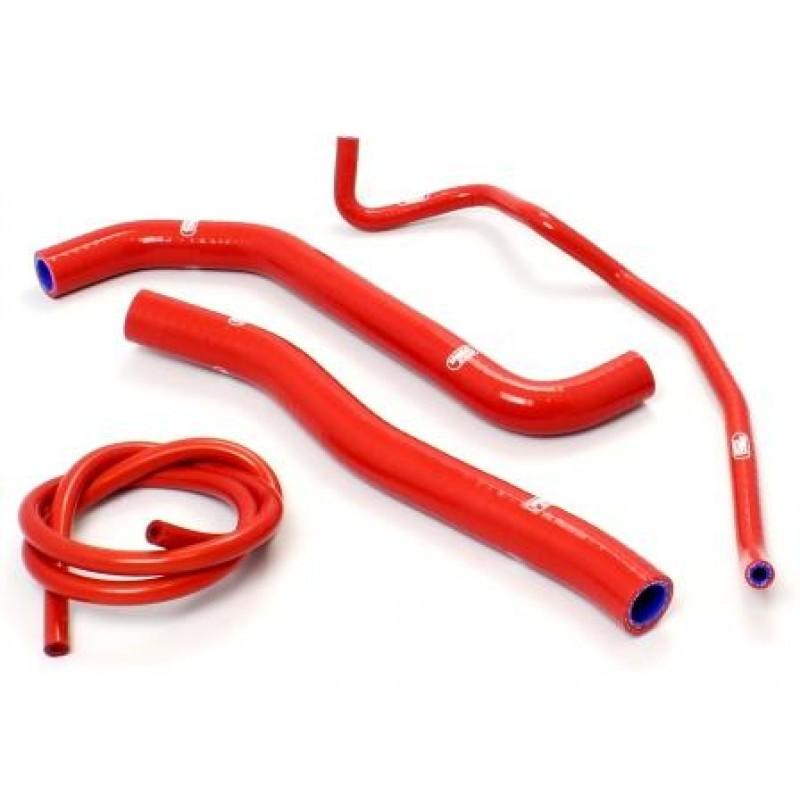 COOLANT HOSE 4 PIECE KIT RED HONDA 250 CRF L RALLY SAMCO SPORT HON-90-RD image 1