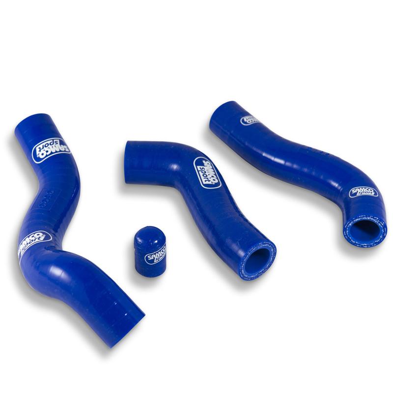 COOLANT HOSE 4 PIECE KIT BLUE 12-13 HUSA KTM 250 EXC-F XCF-W THERMO BYPASS SAMCO KTM-50-BU image 1