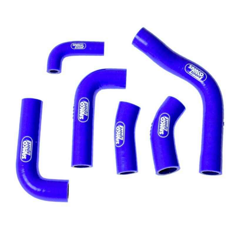 COOLANT HOSE 6 PIECE KIT BLUE 12-16 KTM HUSA 250 350 FE EXC-F OEM DESIGN SAMCO KTM-58-BU image 1